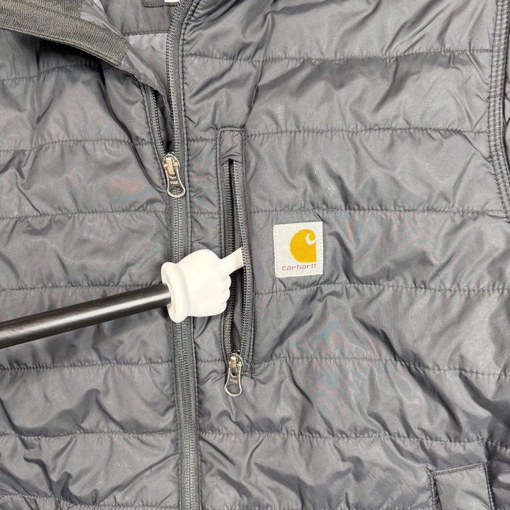 Carhartt Rain Defender Gilliam Jacket Mens Small Black Quilted Puffer 102208-001 - Picture 7 of 13